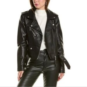 Rebecca Minkoff Black Feaux Leather Jacket